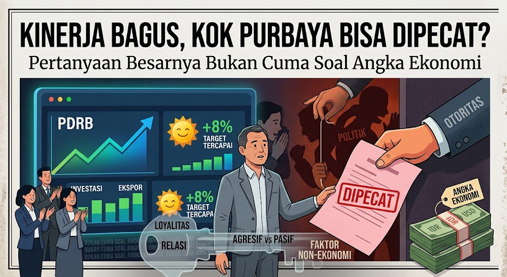 Kinerja Bagus, Kok Purbaya Bisa Dipecat? Pertanyaan Besarnya Bukan Cuma Soal Angka Ekonomi