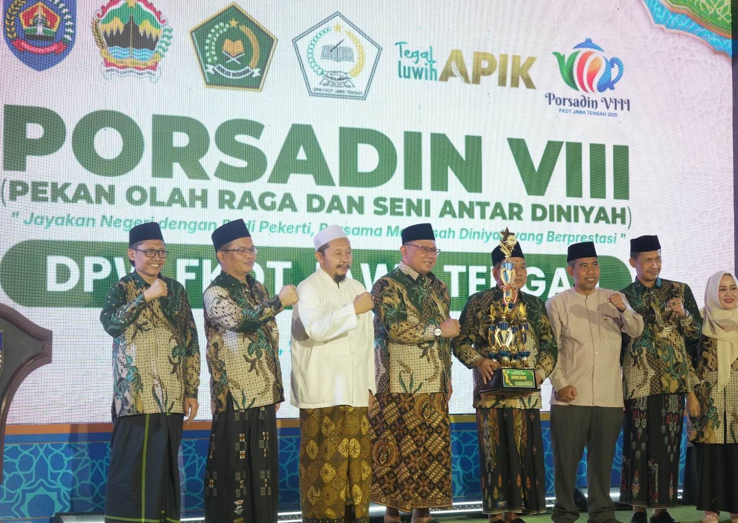 Kabupaten Tegal Raih Juara Umum PORSADIN VIII Jawa Tengah 2026