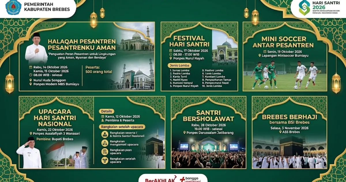 Pemkab Brebes Gelar Delapan Rangkaian Acara Hari Santri Nasional 2026