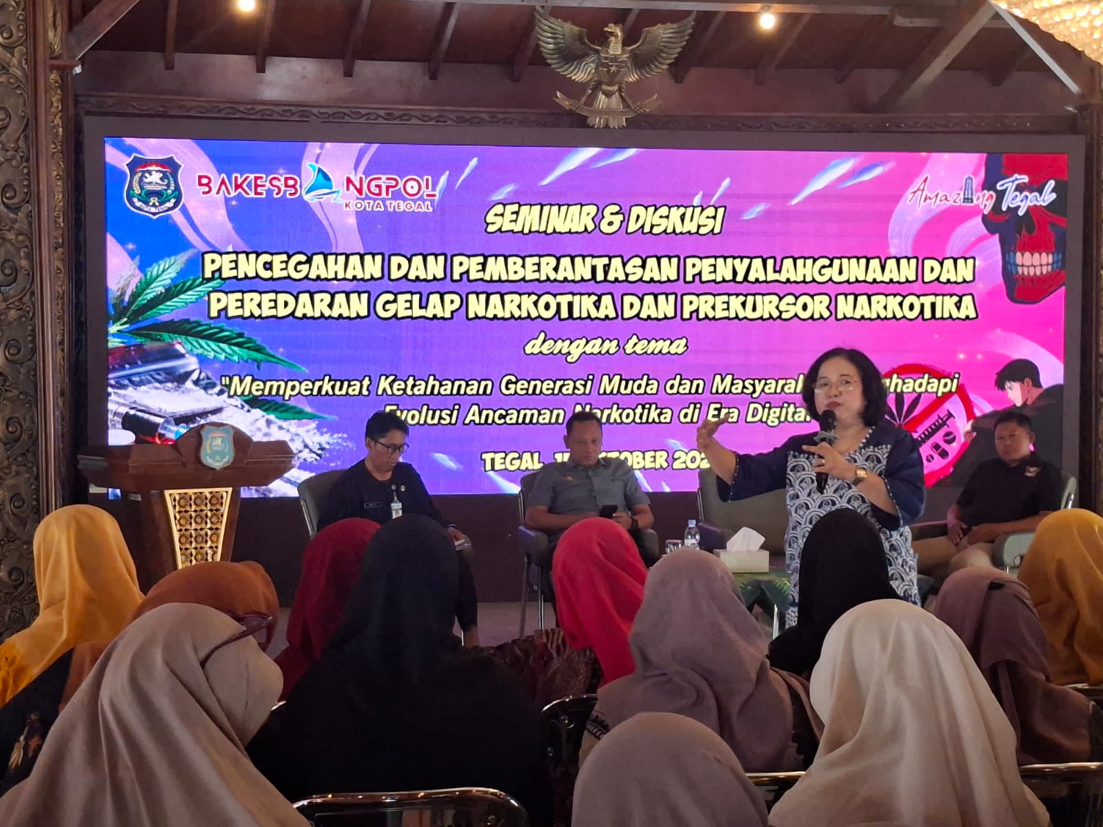 Kesbangpol Kota Tegal Bekali 140 Peserta Edukasi Antinarkoba di Era Digital