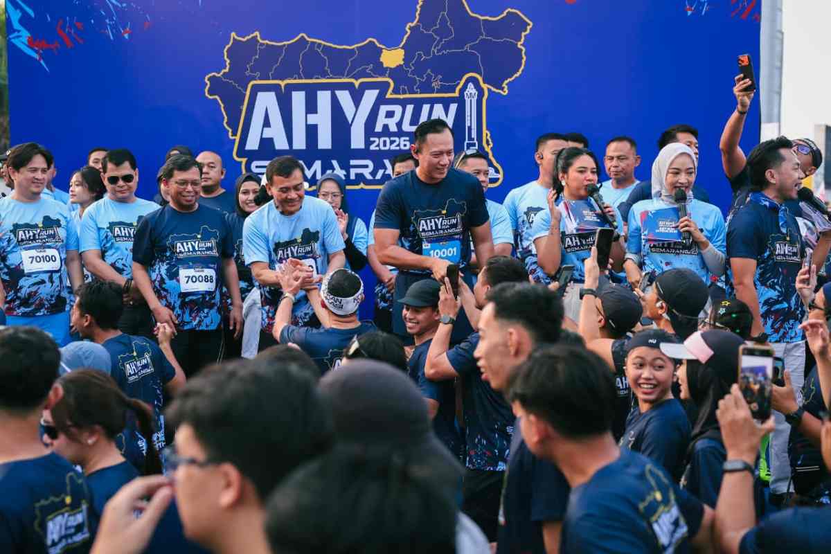 AHY Run Semarang 2026 Diikuti 5.500 Pelari, Sport Tourism Jateng Ikut Terdongkrak