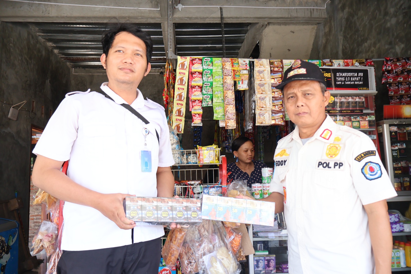 Satpol PP Brebes Bersama Bea Cukai Tegal Tindak 267.380 Batang Rokok Ilegal