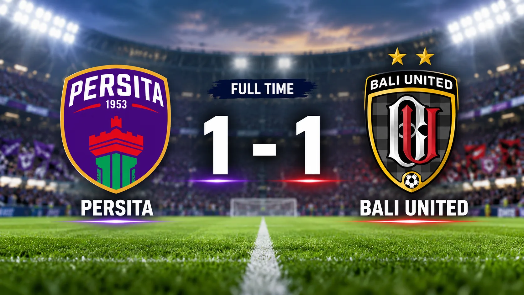 Persita Tahan Imbang Bali United 1-1, Rekor Tak Terkalahkan Terjaga