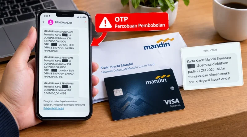 Kartu Kredit Mandiri Belum Diaktivasi, OTP Sudah Masuk: Wagino Pertanyakan Keamanan Data Nasabah