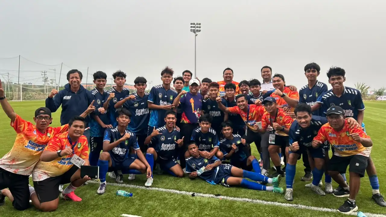 Bangkit dari Tertinggal 0-2, Sepak Bola Solo Melaju ke Final Porprov Jateng 2026