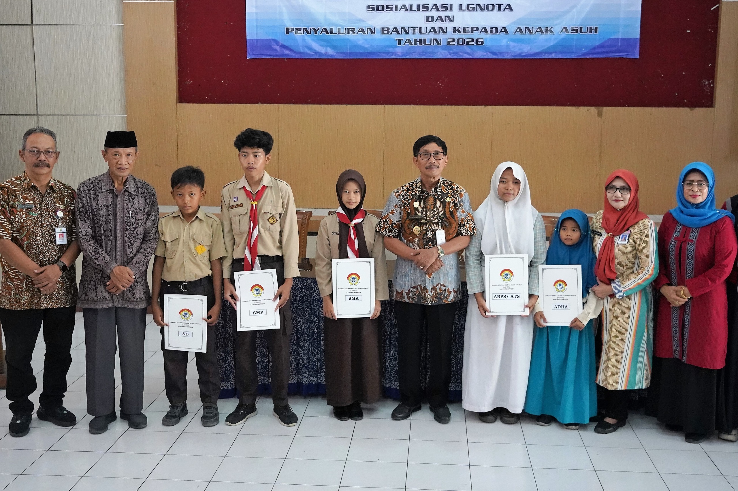 LGNOTA Sragen Salurkan Rp55 Juta untuk 121 Anak Asuh