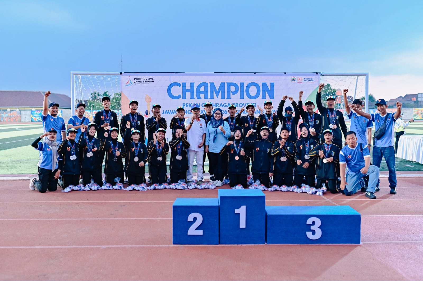 Emas Perdana Drumband Demak di Porprov Jateng 2026, Total 5 Medali