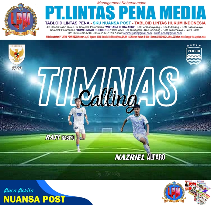 Dua Pemain Muda Persib Dipanggil Timnas U-20 ke Turki, Jajal Yordania dan Amerika Serikat