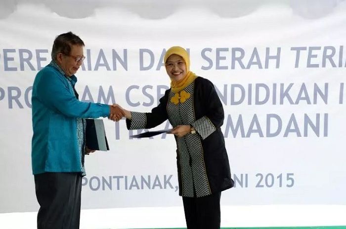 Mengenal Lintasarta, Prestasi 34 Tahun Lintasarta Membangun Negeri. Foto: Kegiatan CSR Lintasarta