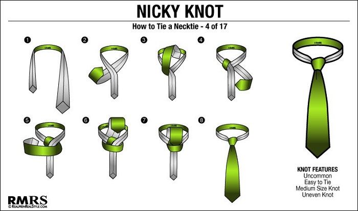Cara memakai dasi atau cara memasang dasi Nicky