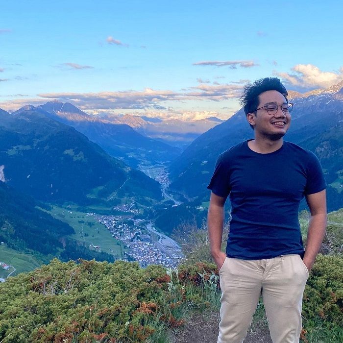 Eril anak Ridwan Kamil saat berada di Swiss