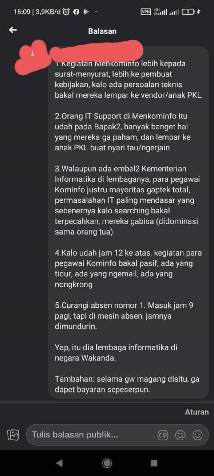 Unggahan Warganet