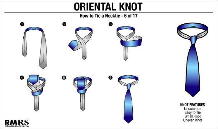 Cara memakai dasi atau cara memasang dasi oriental