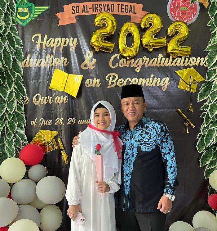 Wakil Walikota Muhamad Jumadi dan putrinya  Aretina Ghassani Hasya